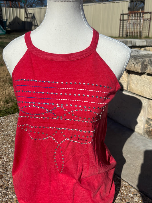 Flag Boot Stitch