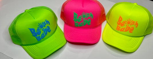 Beach Babe neon cap