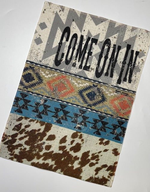 Come on In yard flag