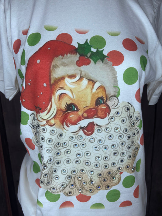 Multi Polka Dot Santa