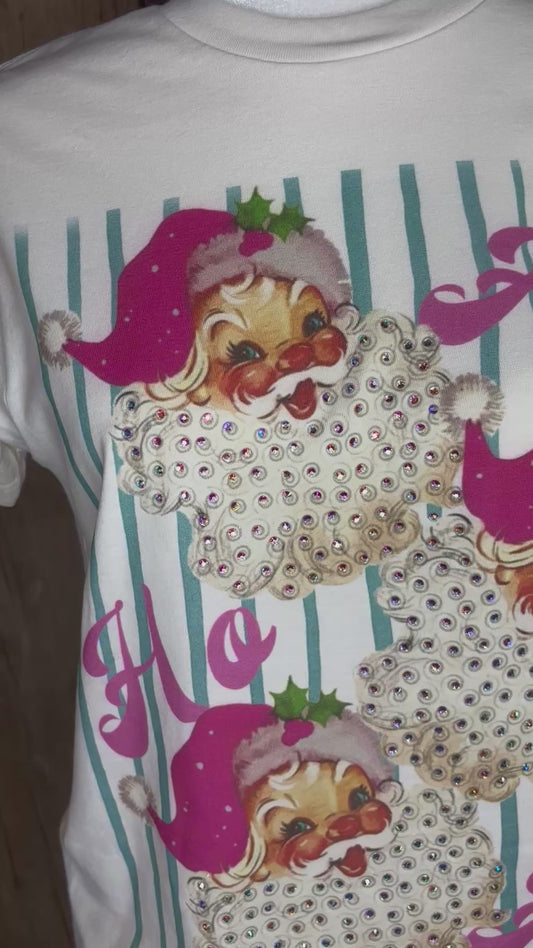 Ho Ho Ho Santa Pink