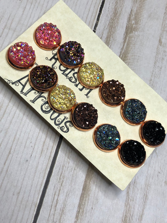 WS Druzy Studs EB2