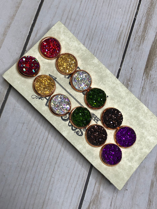WS Druzy Studs EF1