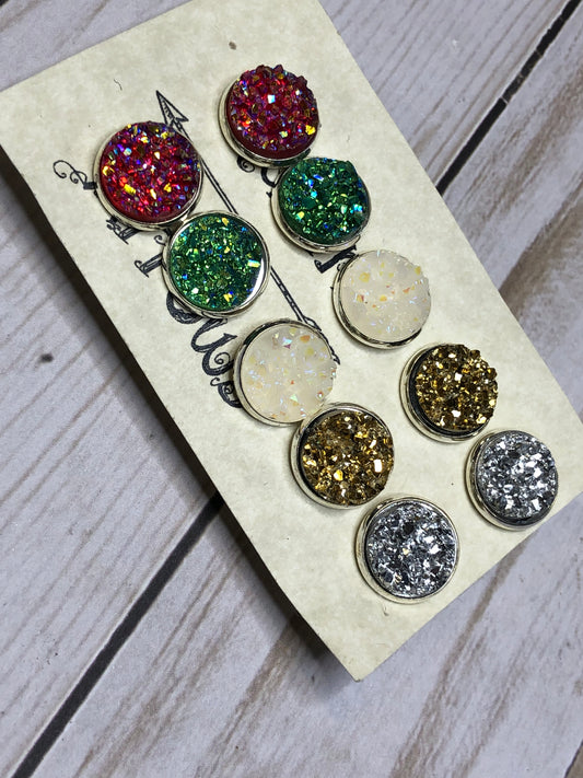 WS Druzy Studs EC1