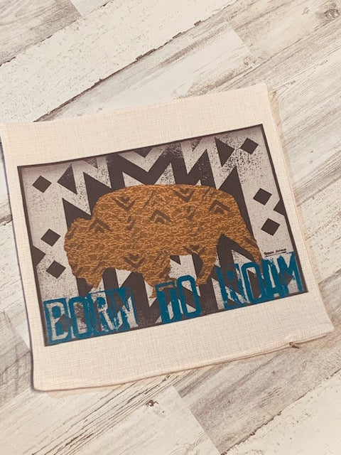 Born to Roam Pillow cover
