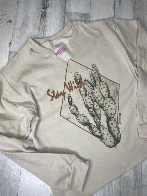 Stay Wild Cropped Sweatshirt