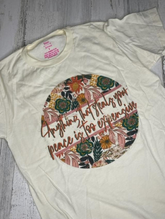 Anything that steals your peace is too expensive